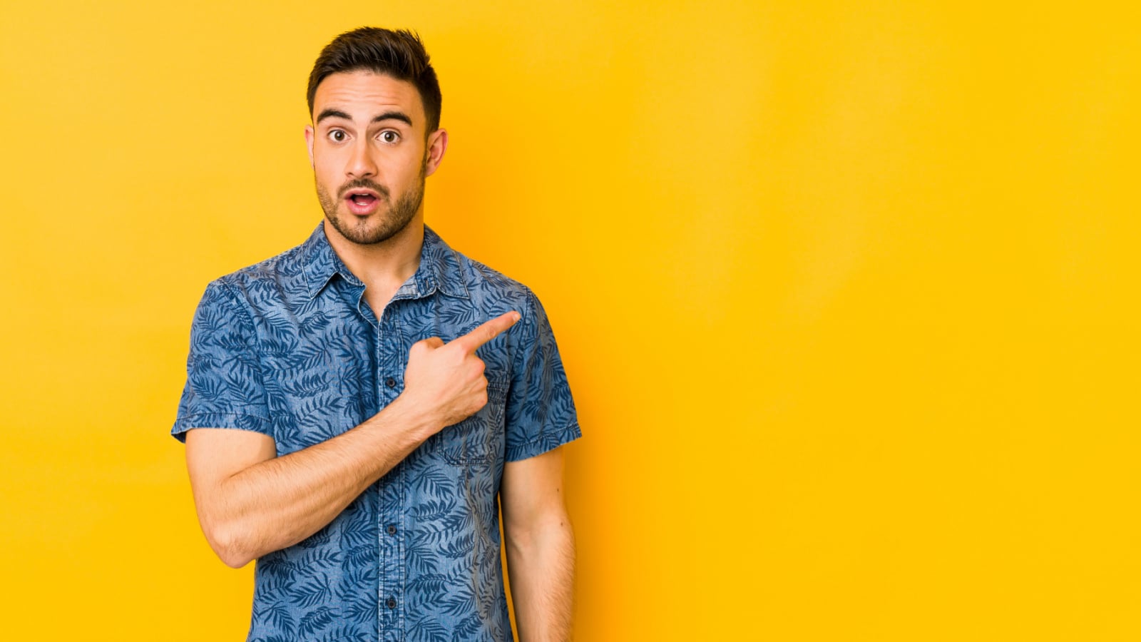 men pointing