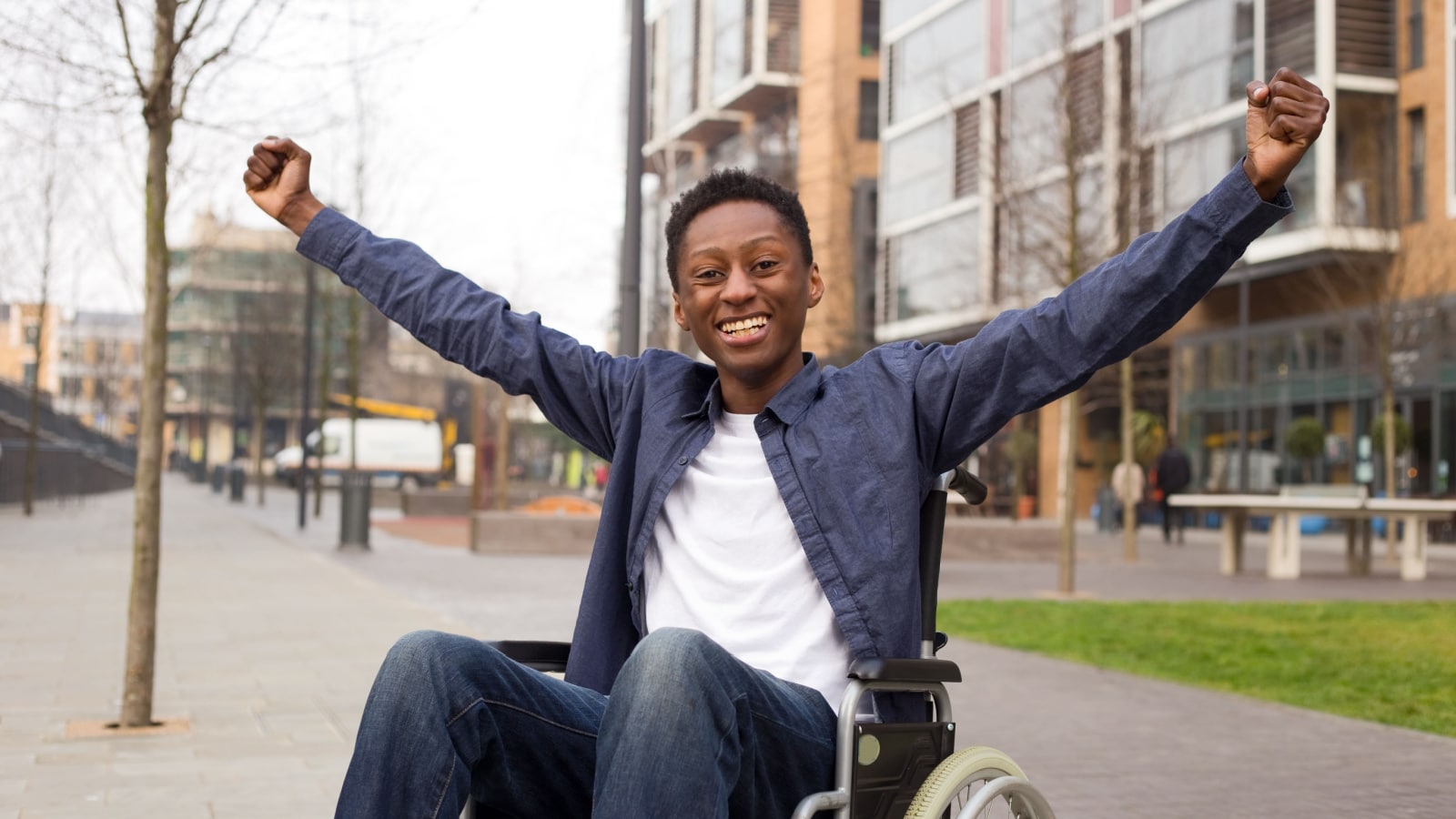 Happy wheelchair User