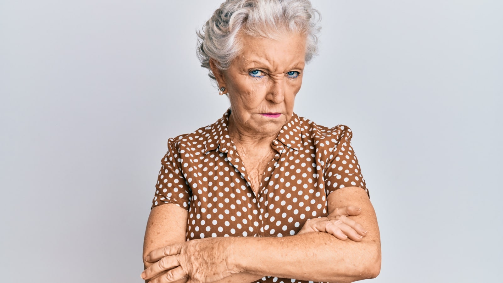 angry older woman grandma