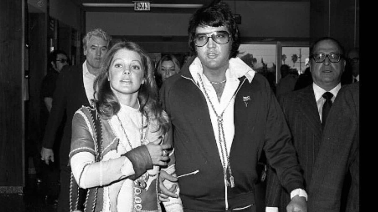 Elvis and Priscilla Presley by George R. Fry
