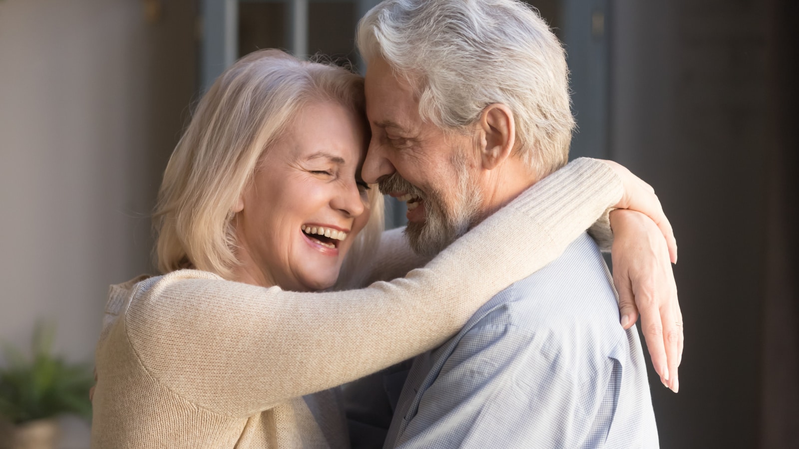 older couple laughing